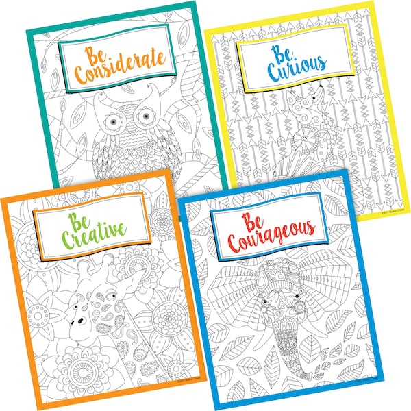 Barker Creek Be All You Can Be Art Prints Set, Boho Collection, 4/Set 3106 - main